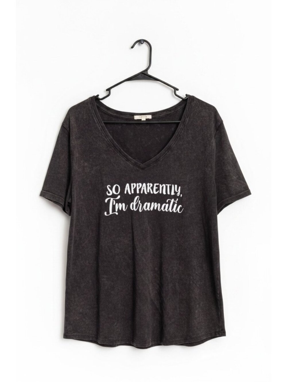 Maurices “So Apparently, I’m Dramatic” V-Neck Top – Size XXL